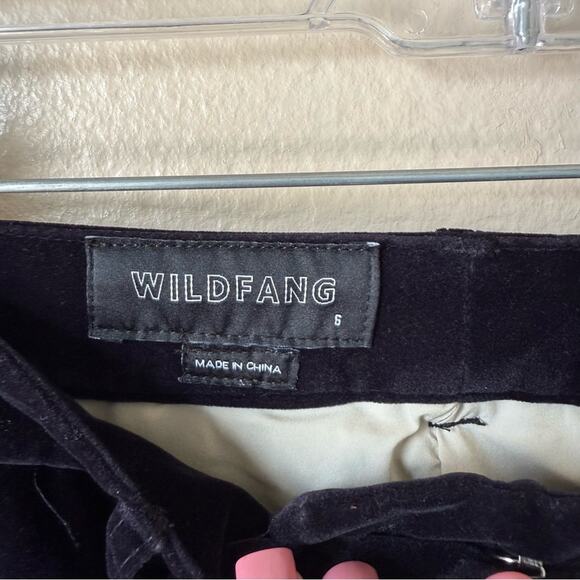 Wildfang Empower Velvet Trousers Black Dress Pants Size Small - Picture 5 of 6